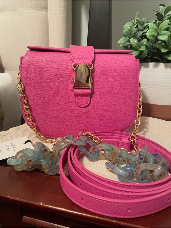 Senreve Handbags - Senreve Cadence crossbody pebbled Viva Magenta